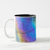 Tasse 2 Couleurs Géologie Labradorite Pierre coloré Motif cristal (Gauche)