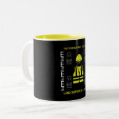 Tasse 2 Couleurs géomètres (Devant gauche)