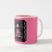 Tasse 2 Couleurs Géomètres féminins (Devant droit)