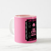 Tasse 2 Couleurs Géomètres féminins (Devant gauche)