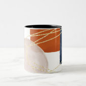 Tasse 2 Couleurs Géométrie Abstraite du milieu du siècle (Centre)