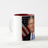 Tasse 2 Couleurs George W. Bush (Devant gauche)