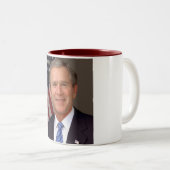 Tasse 2 Couleurs George W. Bush (Devant droit)
