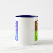 Tasse 2 Couleurs George W Bush Pop Art (Centre)