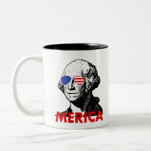 Tasse 2 Couleurs george washington merica