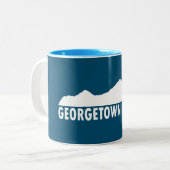 Tasse 2 Couleurs Georgetown Colorado Merci (Devant gauche)