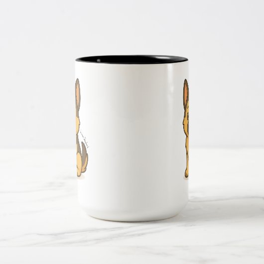 Tasse 2 Couleurs German Shepherd (Centre)