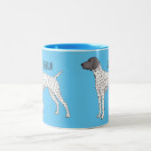 Tasse 2 Couleurs German Shorthred Pointer dog (Centre)