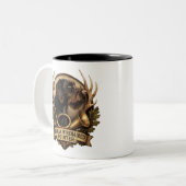 Tasse 2 Couleurs German Wirehaired Pointer (Devant gauche)