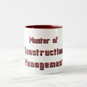 Tasse 2 Couleurs Gestion de la construction (Centre)