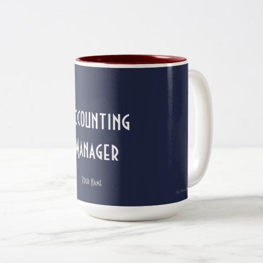 TASSE 2 COULEURS "GESTIONNAIRE COMPTABLE" (Devant droit)