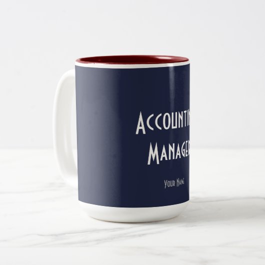 TASSE 2 COULEURS "GESTIONNAIRE COMPTABLE" (Devant gauche)