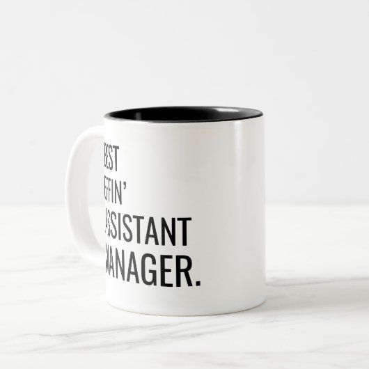 Tasse 2 Couleurs Gestionnaire d'Assistant Best Effin' (Devant gauche)