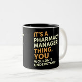 Tasse 2 Couleurs Gestionnaire de pharmacie (Devant droit)