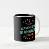 Tasse 2 Couleurs Gestionnaire d'entrepôt (Devant droit)