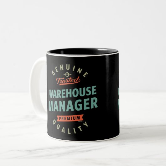 Tasse 2 Couleurs Gestionnaire d'entrepôt (Devant gauche)