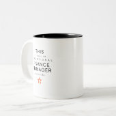 Tasse 2 Couleurs Gestionnaire des finances (Devant gauche)