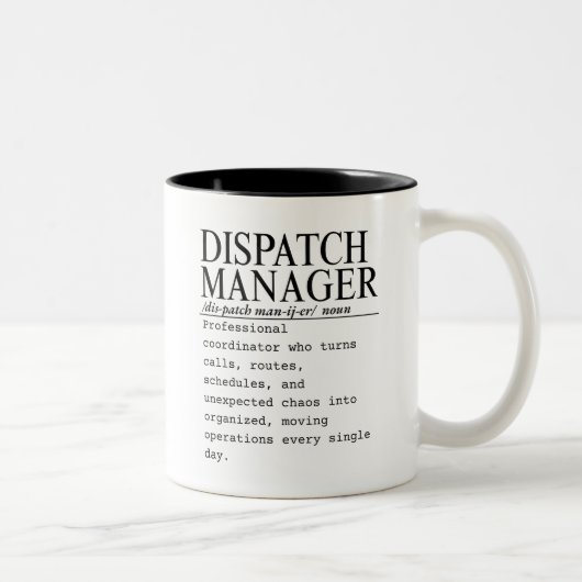 Tasse 2 Couleurs Gestionnaire d'expédition (Droit)