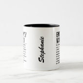 Tasse 2 Couleurs Gestionnaire d'urgence (Centre)