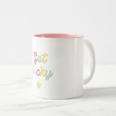 Tasse 2 Couleurs Get lucky avec étoile (Devant droit)