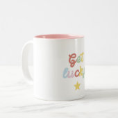 Tasse 2 Couleurs Get lucky avec étoile (Devant gauche)