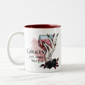 Tasse 2 Couleurs Ghouls veut juste s'amuser Halloween (Gauche)