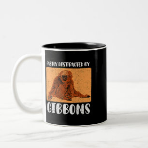 Tasse 2 Couleurs Gibbon Ape Monkey Funny 2