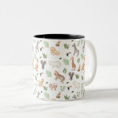 Tasse 2 Couleurs gibier Animal With Jungle Tree (Devant droit)
