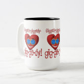 Tasse 2 Couleurs Giggedy Funny Valentine (Devant gauche)