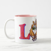 Tasse 2 Couleurs Ginger Cat Saint-Valentin (Gauche)