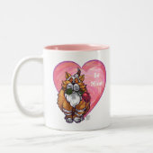 Tasse 2 Couleurs Ginger Cat Saint-Valentin (Gauche)