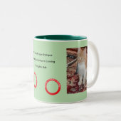 Tasse 2 Couleurs Ginger Cat Whimsical Christmas  (Devant droit)