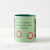 Tasse 2 Couleurs Ginger Cat Whimsical Christmas  (Centre)