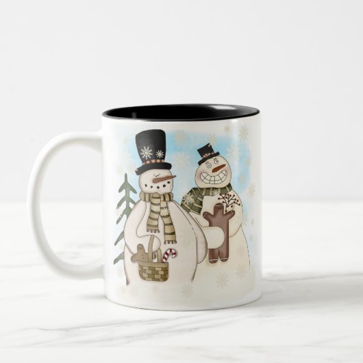 TASSE 2 COULEURS GINGERBREAD SNOWMAN (Gauche)