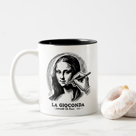 Tasse 2 Couleurs Gioconda (Avec donut)