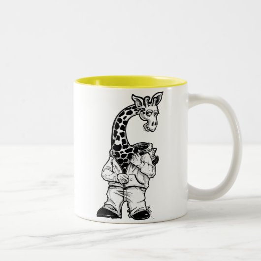 Tasse 2 Couleurs Girafe-Costume (Droit)