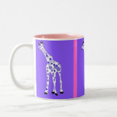 Tasse 2 Couleurs Girafe POURPRE (Gauche)