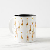 Tasse 2 Couleurs Girafes (Devant gauche)