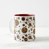 Tasse 2 Couleurs Giraffe Brown et jaune (Devant gauche)