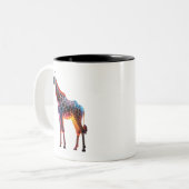 Tasse 2 Couleurs Giraffe colorée (Devant gauche)