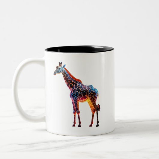 Tasse 2 Couleurs Giraffe colorée (Gauche)