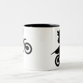 Tasse 2 Couleurs Girl Dirt Bike (Centre)