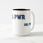 Tasse 2 Couleurs Girl Power - GRL PWR (Devant droit)