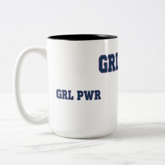 Tasse 2 Couleurs Girl Power - GRL PWR (Gauche)