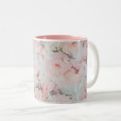 Tasse 2 Couleurs Girly rougissent le pays rose de boho de tons (Devant droit)