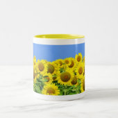 Tasse 2 Couleurs Gisements de tournesol (Centre)