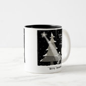 Tasse 2 Couleurs Giver cadeau-Joyeux Noël (Devant droit)
