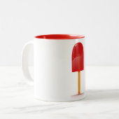 Tasse 2 Couleurs Glace rouge Lolly (Devant gauche)