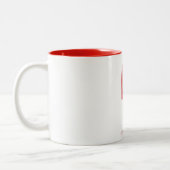 Tasse 2 Couleurs Glace rouge Lolly (Gauche)