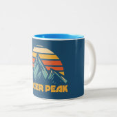 Tasse 2 Couleurs Glacier Peak Rétro Turquoise (Devant droit)